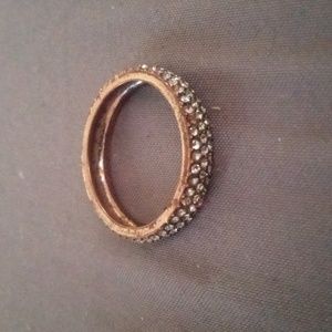 Gold tinted "diamond" ring